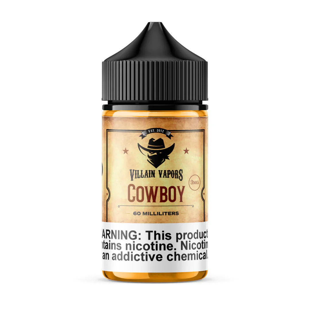 Villain Vapors Cowboy - 60ml E liquid by Five Pawns California