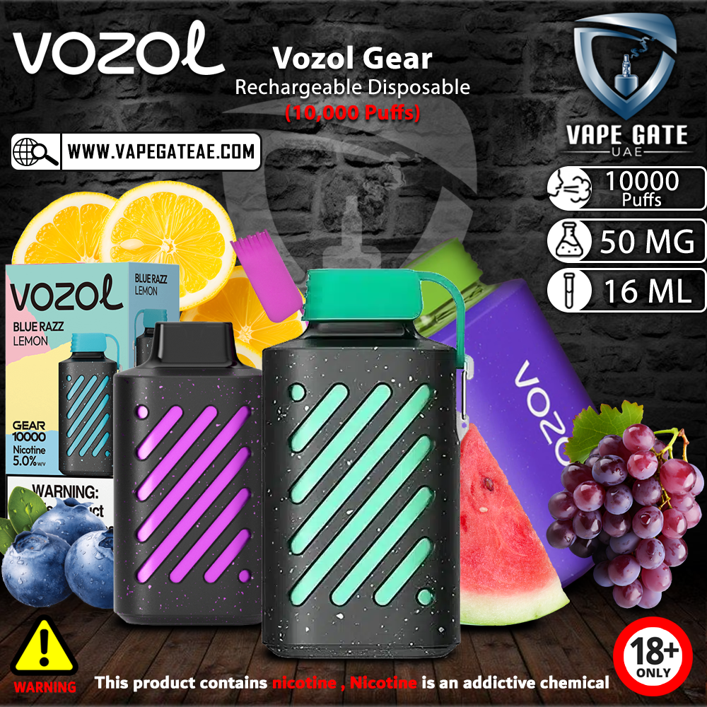 Vozol Gear Rechargeable Disposable Vape (10,000 Puffs)