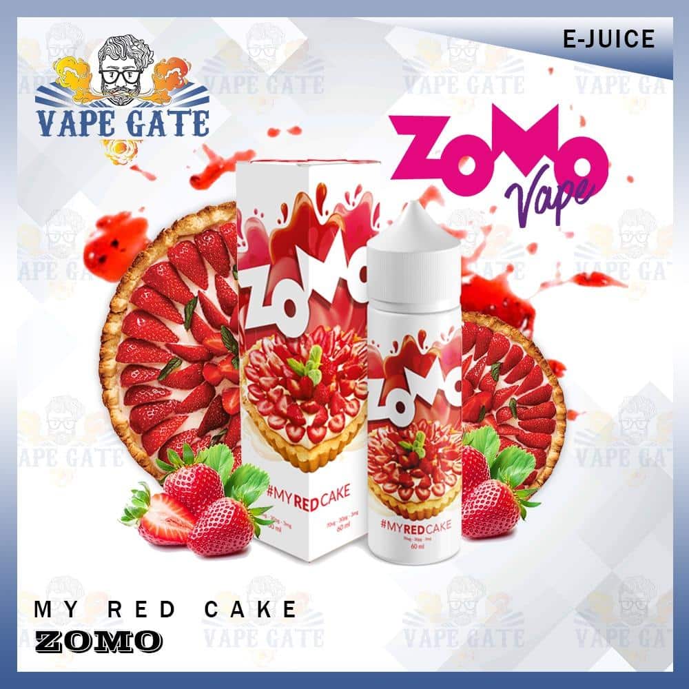 Red Cake 60ml E liquid by Zomo