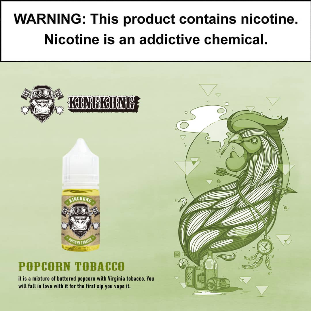 King Kong - Popcorn Tobacco 30ml Saltnic