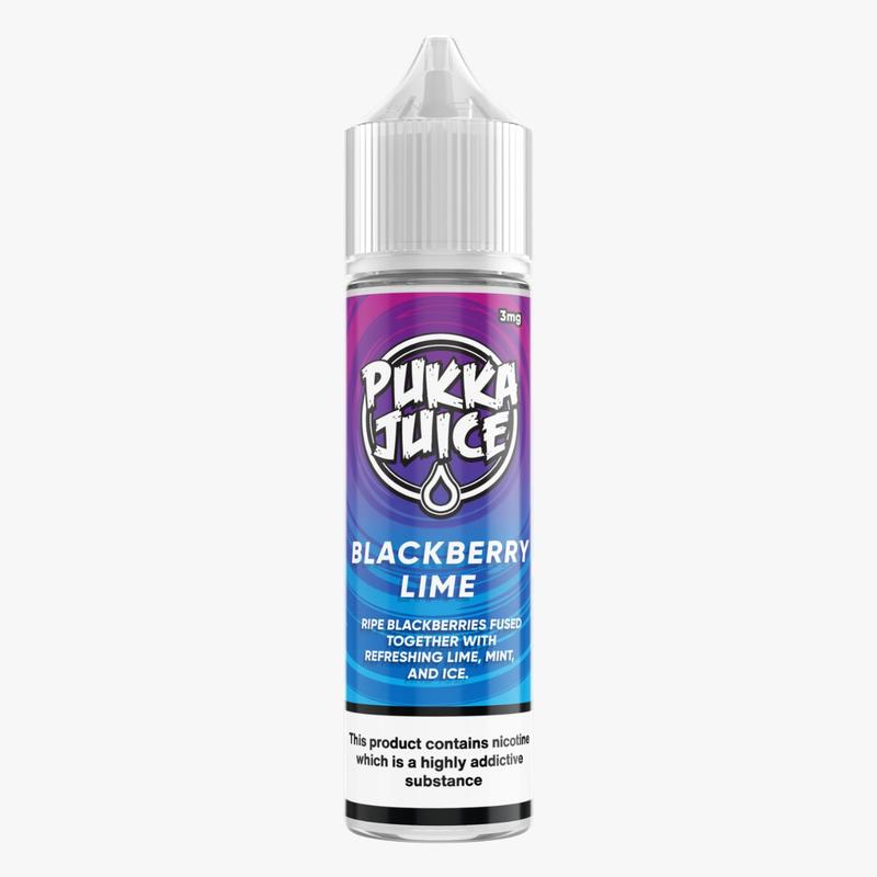 BLACKBERRY LIME - BY PUKKA JUICE  60ml E JUICE