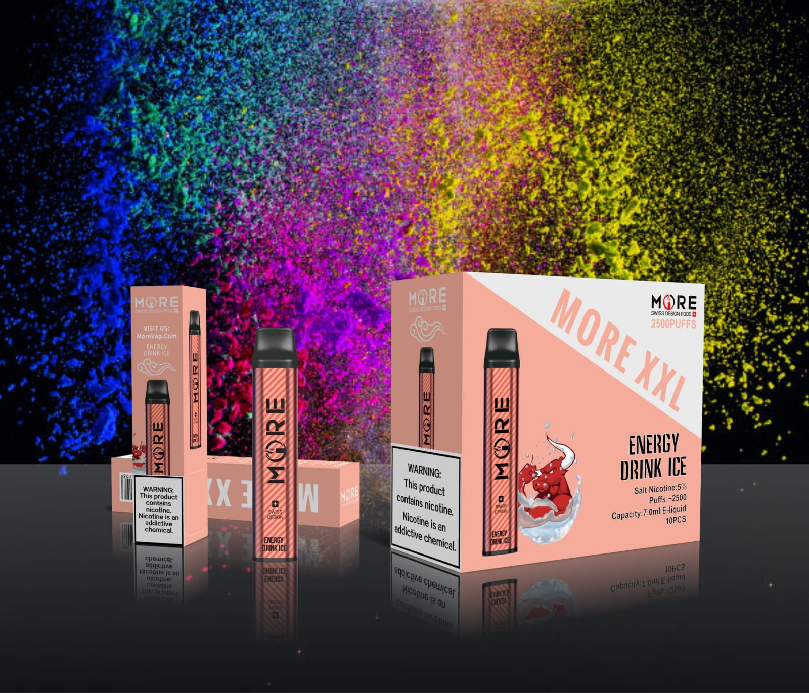 MORE XXL DISPOSABLE VAPE KIT 2500 PUFFS 1200MAH
