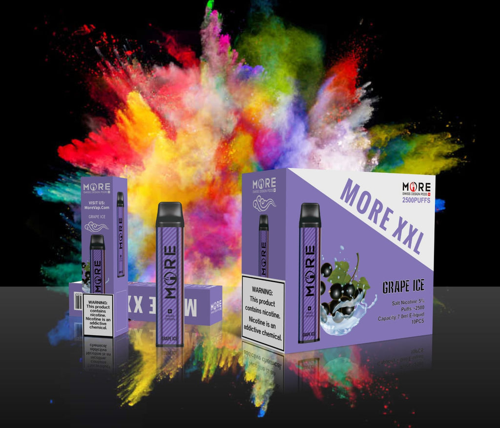 MORE XXL DISPOSABLE VAPE KIT 2500 PUFFS 1200MAH