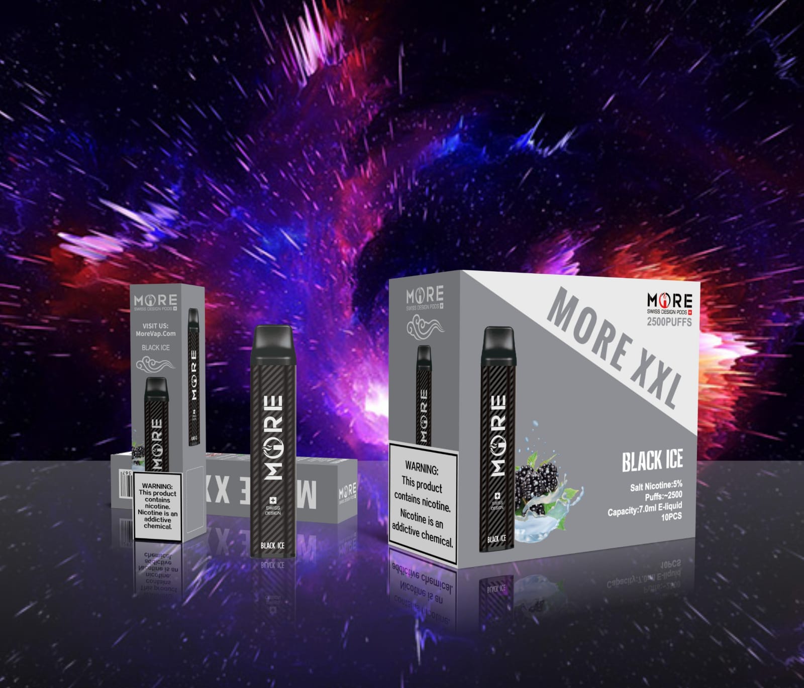 MORE XXL DISPOSABLE VAPE KIT 2500 PUFFS 1200MAH