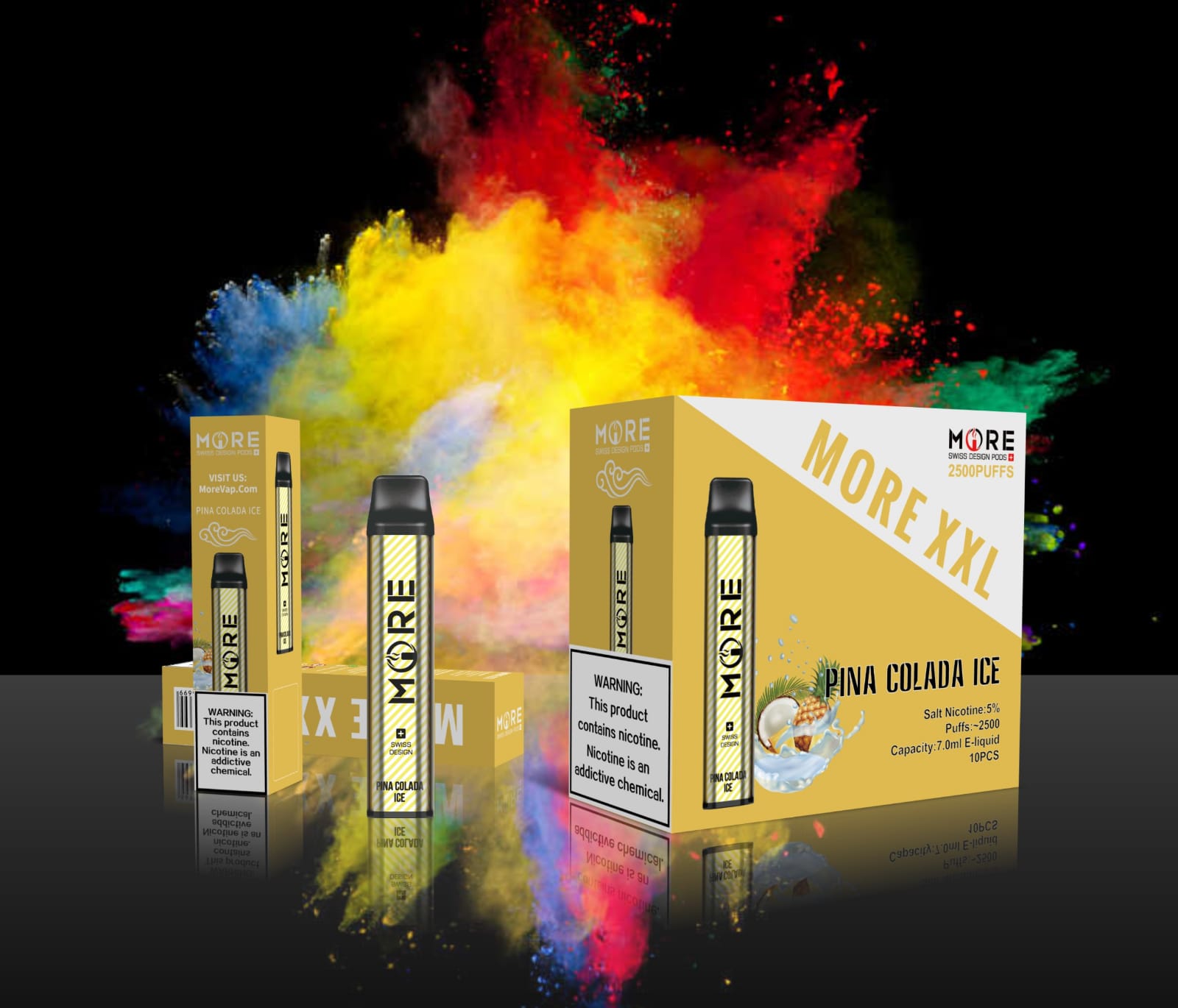MORE XXL DISPOSABLE VAPE KIT 2500 PUFFS 1200MAH