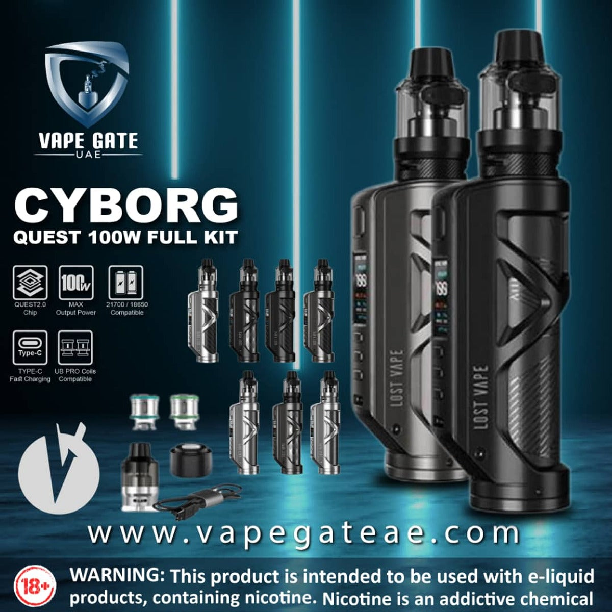 LOST VAPE CYBORG QUEST 100W FULL KIT