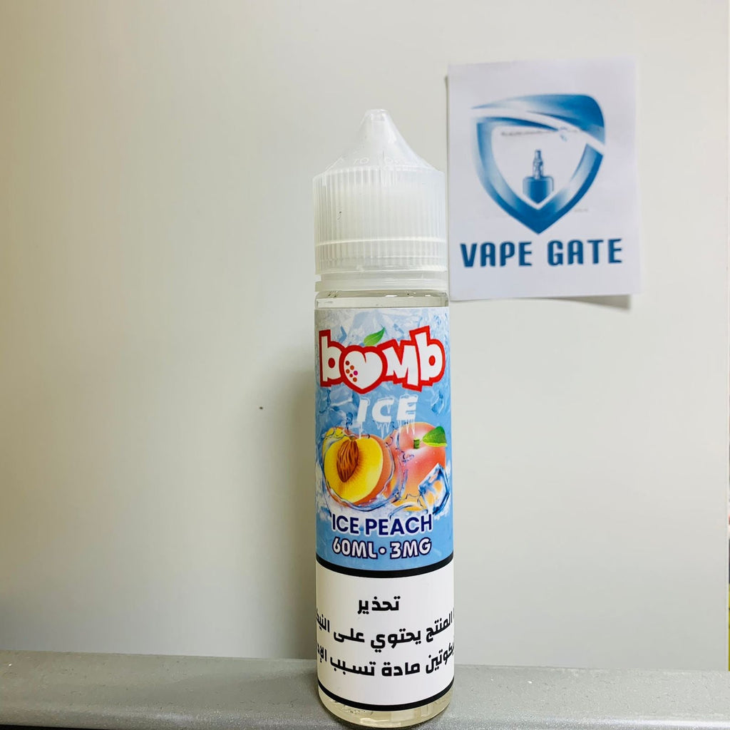 Peach Ice 60ml Eliquid by Bomb
