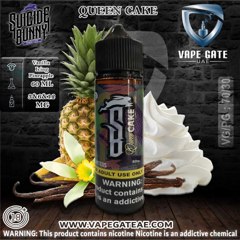 QUEEN CAKE - SUICIDE BUNNY 60ML E-LIQUID