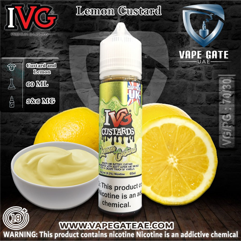 Lemon Custard 60ml E juice by IVG