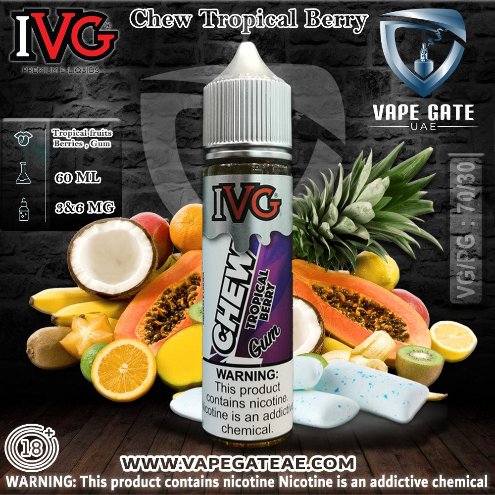 Chew Tropical Berry 60ml E juice by IVG