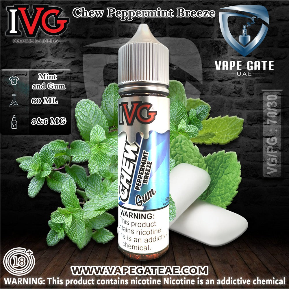 Chew Peppermint Breeze 60ml E juice by IVG