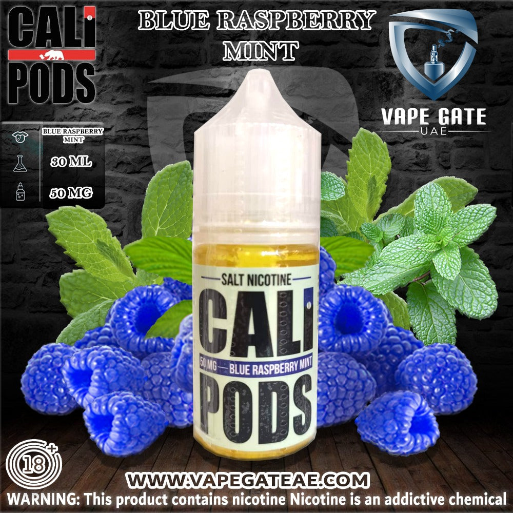 BLUE RASPBERRY MINT 30ml Saltnic by CALI PODS