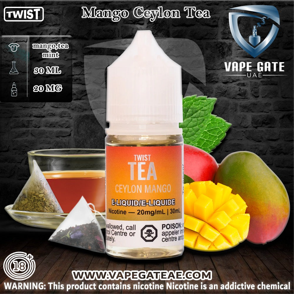Mango Ceylon Tea 30ml Salt by Twist Tea PGVG
