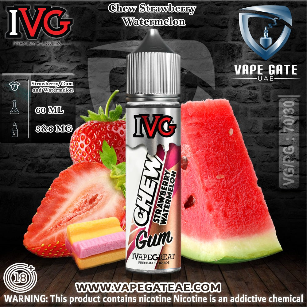 Chew Strawberry Watermelon 60ml E juice by IVG