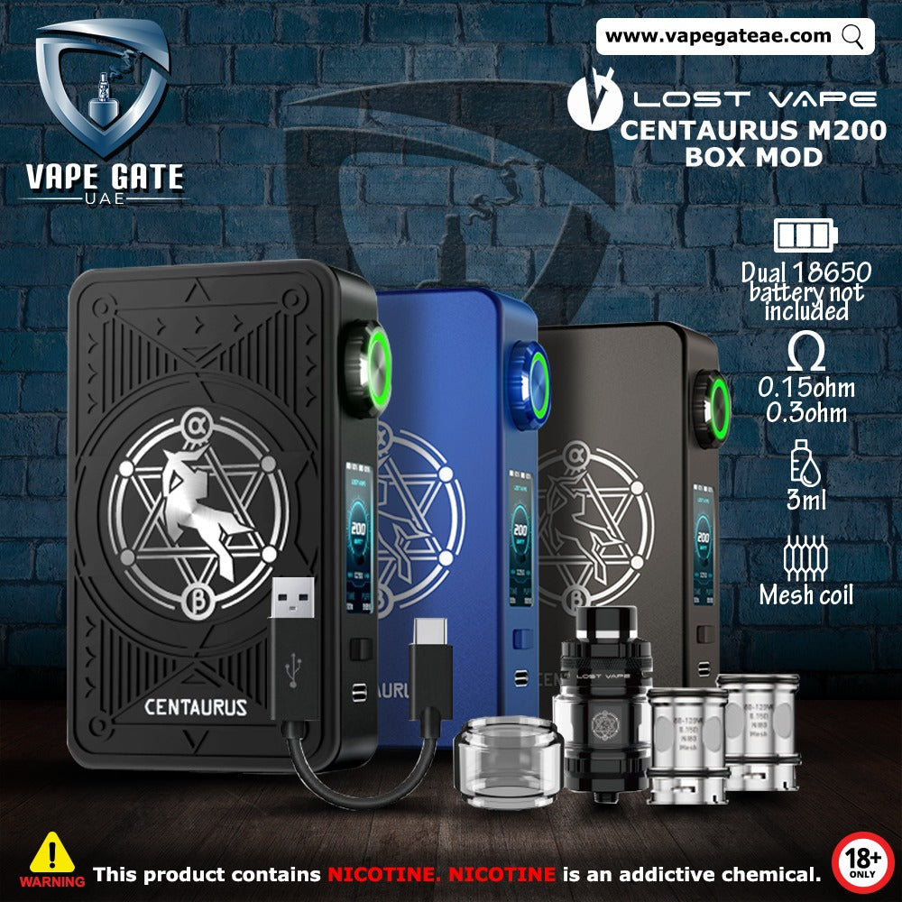 LOST VAPE CENTAURUS M200 200W BOX MOD