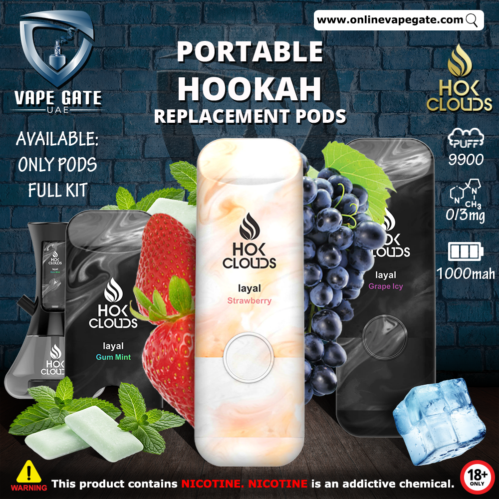 XTRA - HOK CLOUDS PORTABLE HOOKAH REPLACEMENT PODS