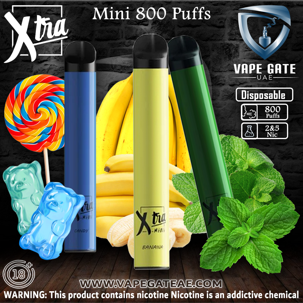 XTRA Mini Disposable Vaporiser - 800 puffs (20mg)