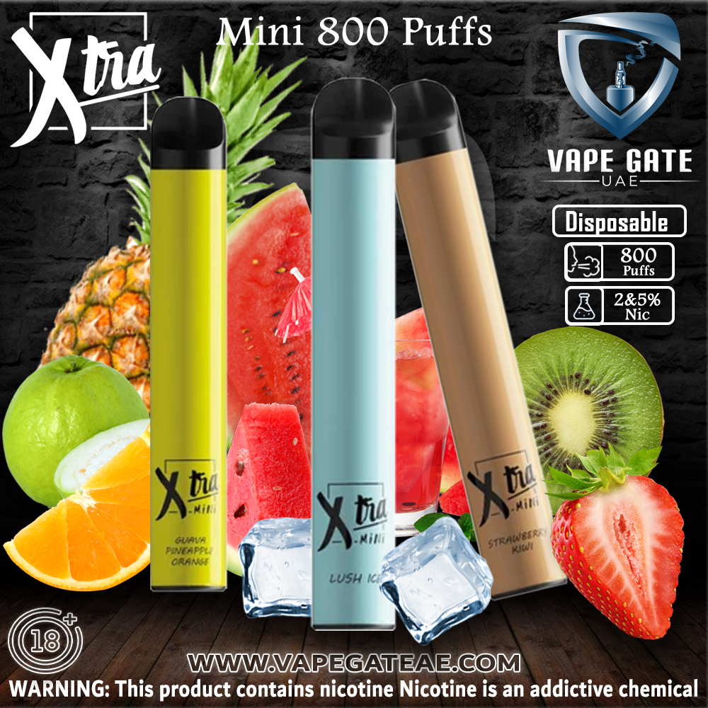 XTRA Mini Disposable Vaporiser - 800 puffs (50mg)