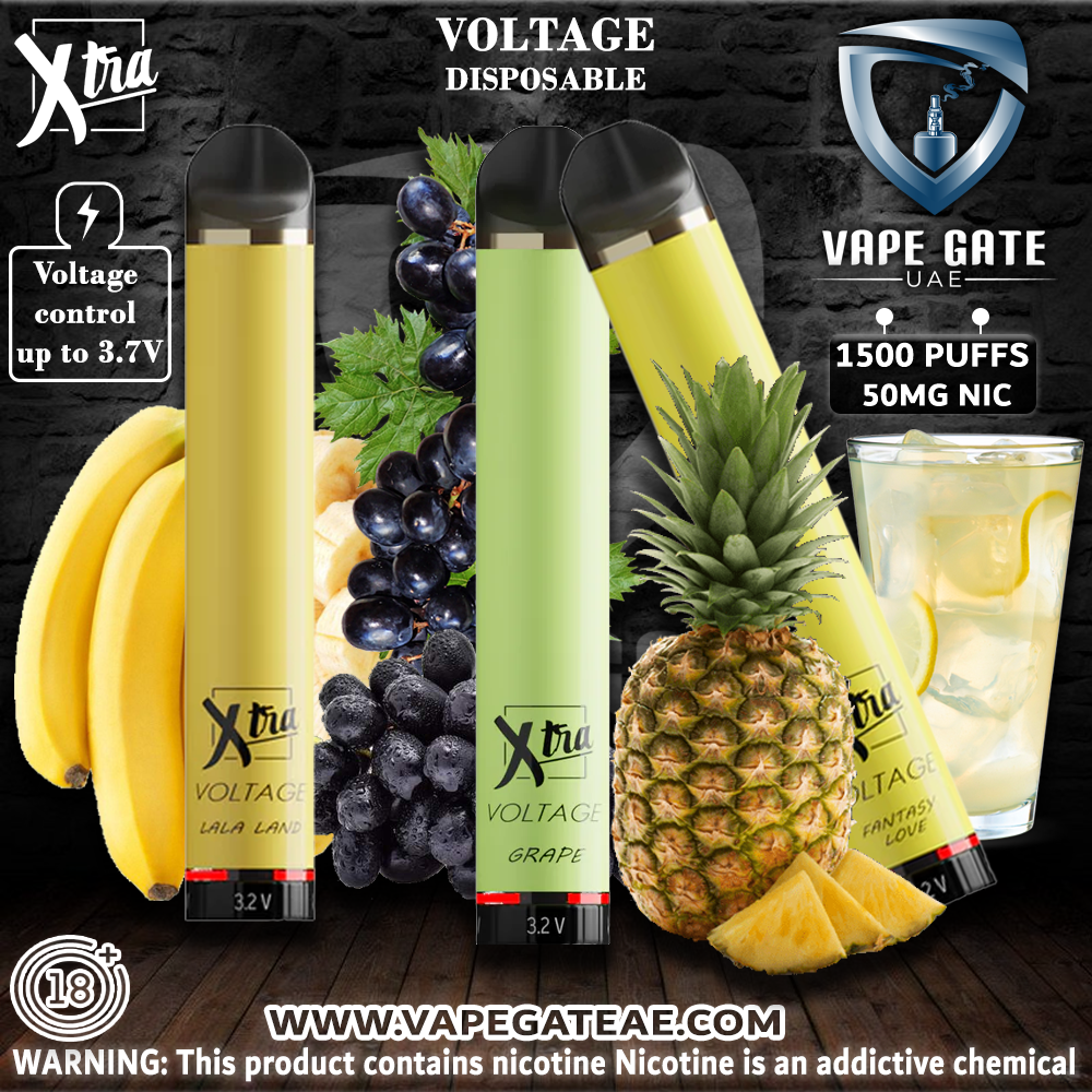 XTRA VOLTAGE DISPOSABLE VAPE - 1500 PUFFS