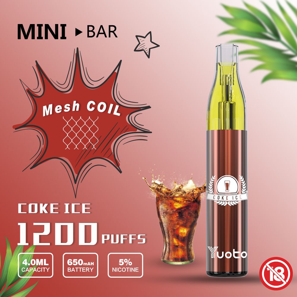 Yuoto Mini Bar Disposable Vape (50mg - 1200 Puffs)