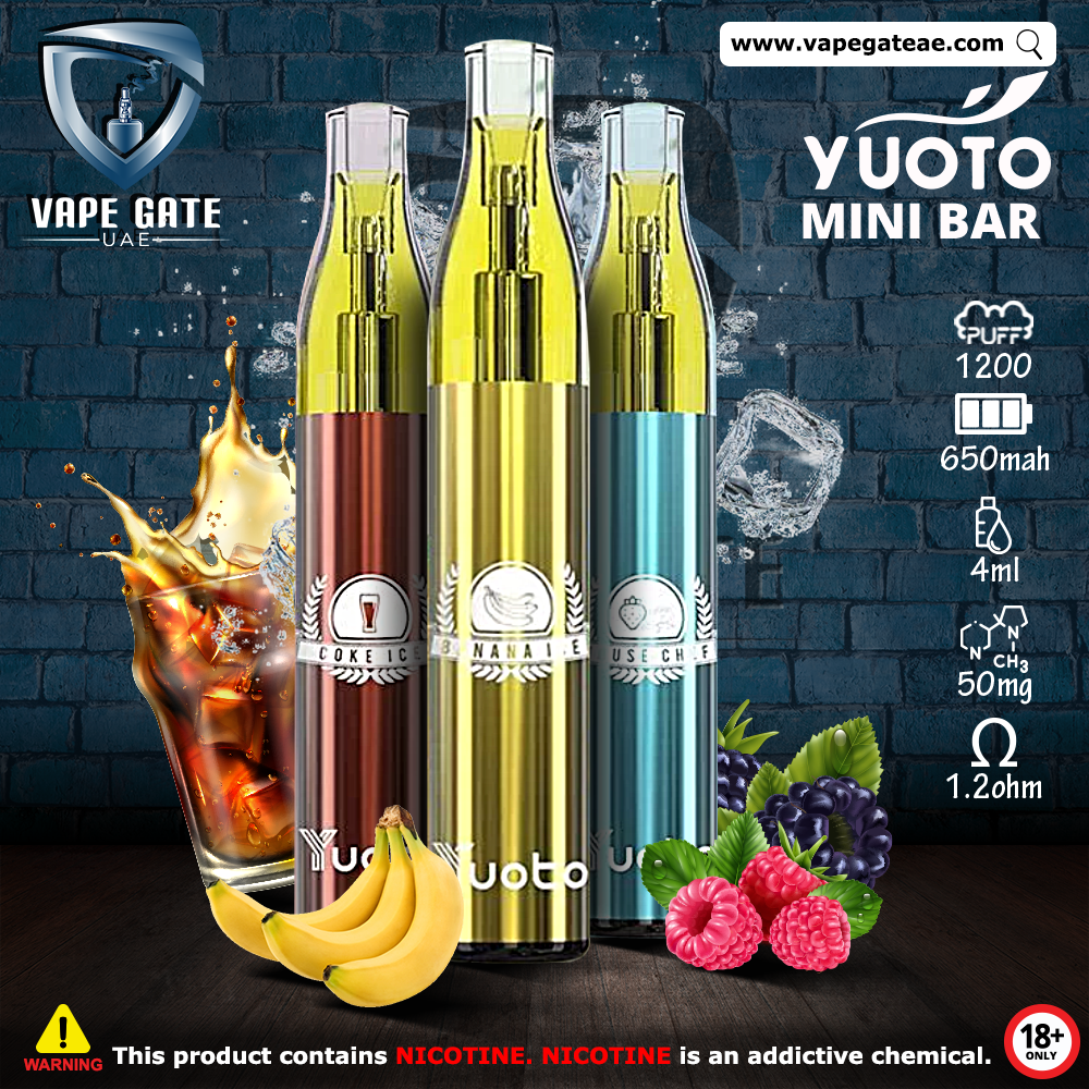 Yuoto Mini Bar Disposable Vape (50mg - 1200 Puffs)