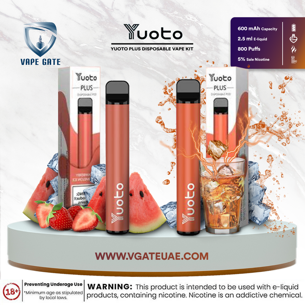 YUOTO PLUS DISPOSABLE VAPE KIT (800 PUFFS-600MAH)