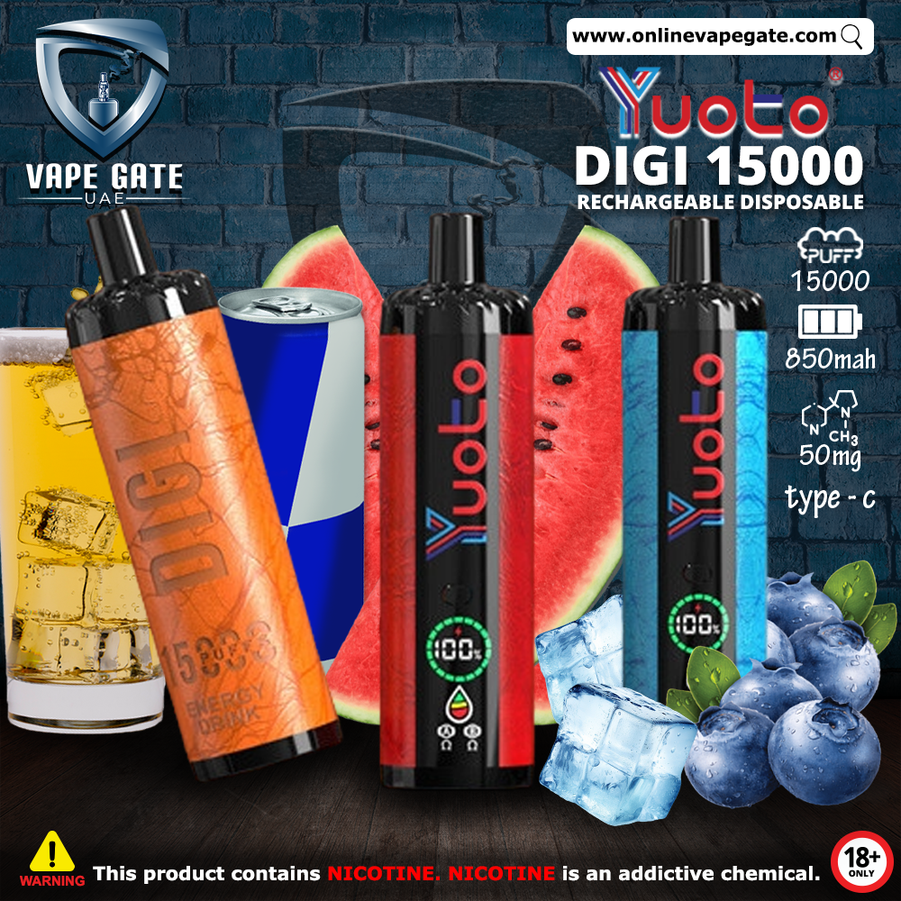 Yuoto Digi 15000 Rechargeable Disposable Vape