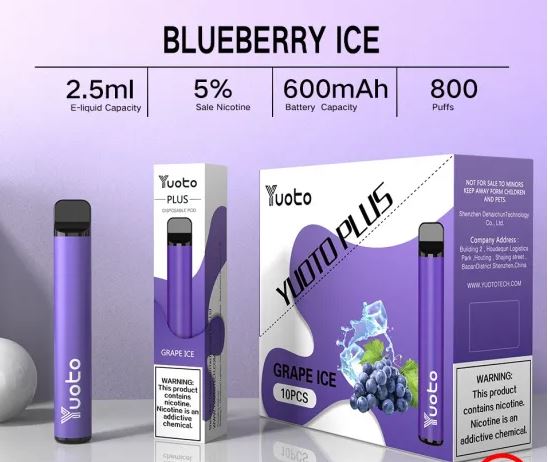 YUOTO PLUS DISPOSABLE VAPE KIT (800 PUFFS-600MAH)