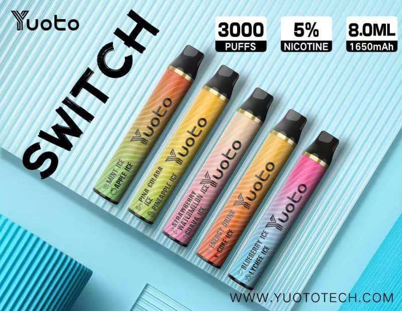 YUOTO SWITCH DISPOSABLE VAPE KIT (3000 PUFFS-1650MAH)