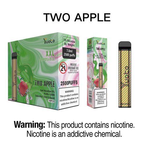 YUOTO XXL DISPOSABLE VAPE KIT 2500 PUFFS 1200MAH