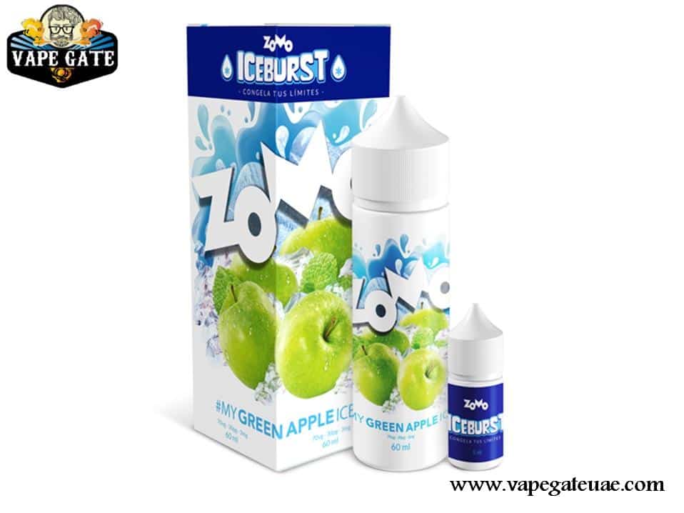 Green Apple Ice 60ml E liquid by Zomo