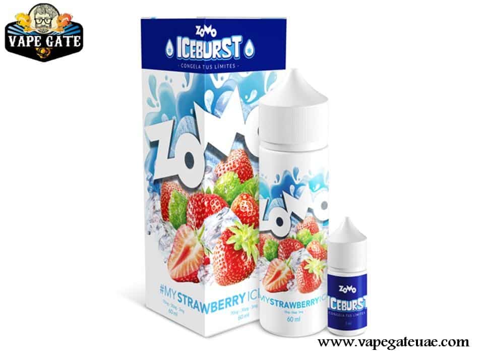 Strawberry Ice 60ml E liquid by Zomo