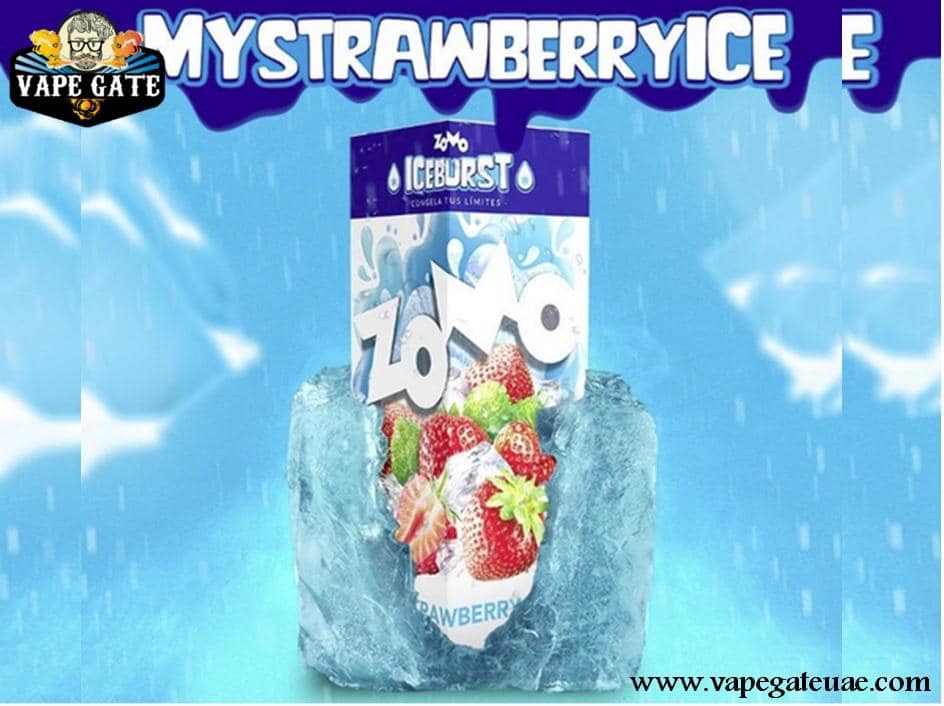 Strawberry Ice 60ml E liquid by Zomo