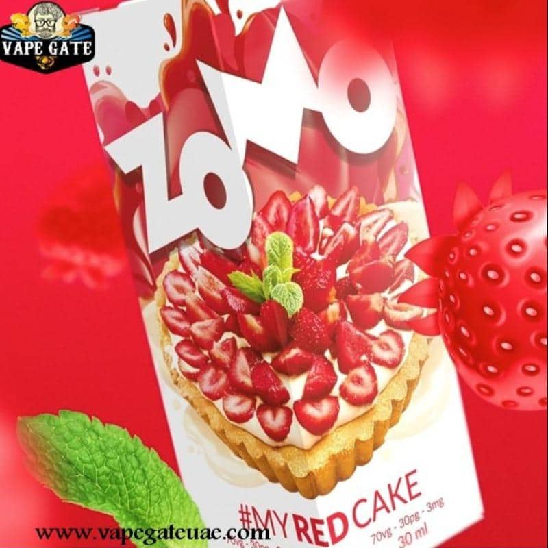 Red Cake 60ml E liquid by Zomo