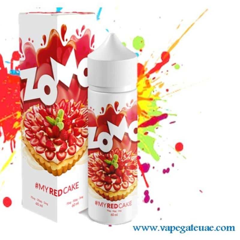 Red Cake 60ml E liquid by Zomo