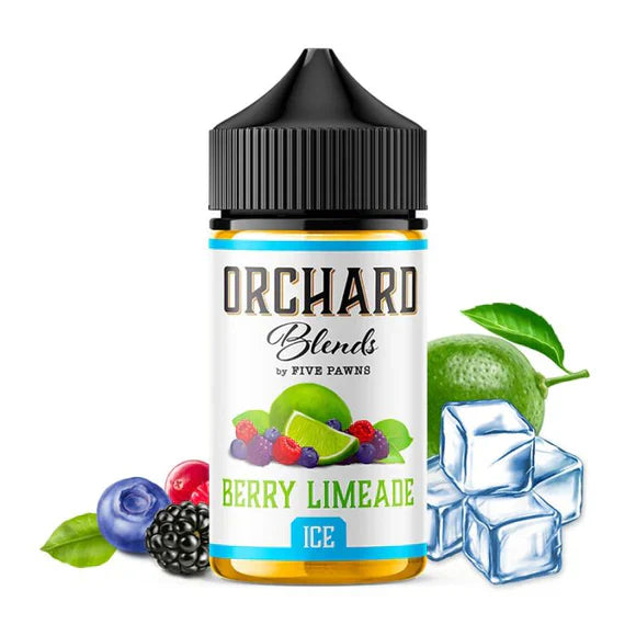BERRY LIMEADE ICE - ORCHARD BLEND FRUIT 60ML ELIQUID BY FIVE PAWNS