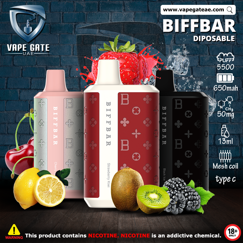 BIFFBAR LUX DISPOSABLE VAPE 5500 PUFFS