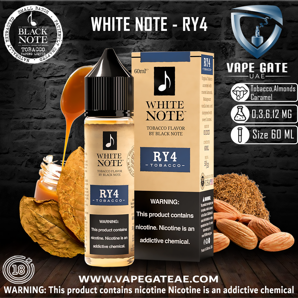WHITE NOTE - RY4 Tobacco 60ML