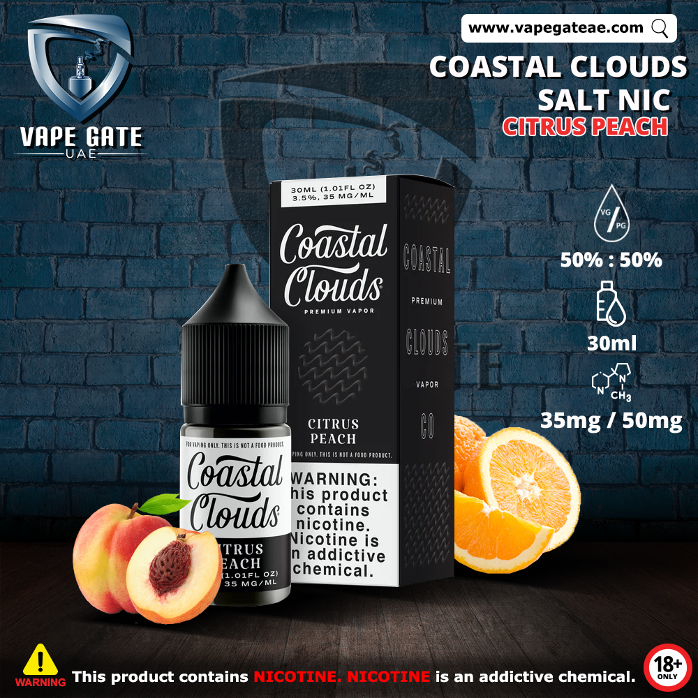 CITRUS PEACH - COASTAL CLOUDS 30ML SALTNIC