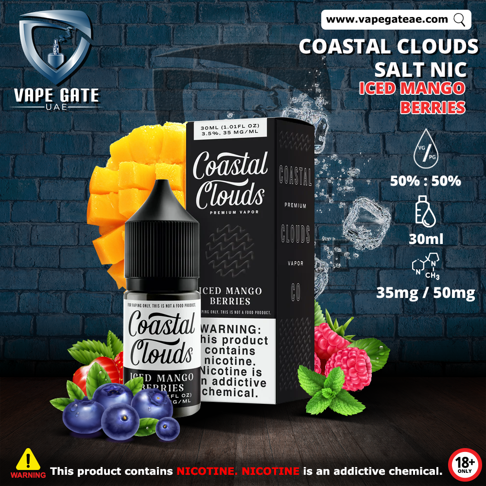 ICED MANGO BERRIES - COASTAL CLOUDS 30ML SALTNIC