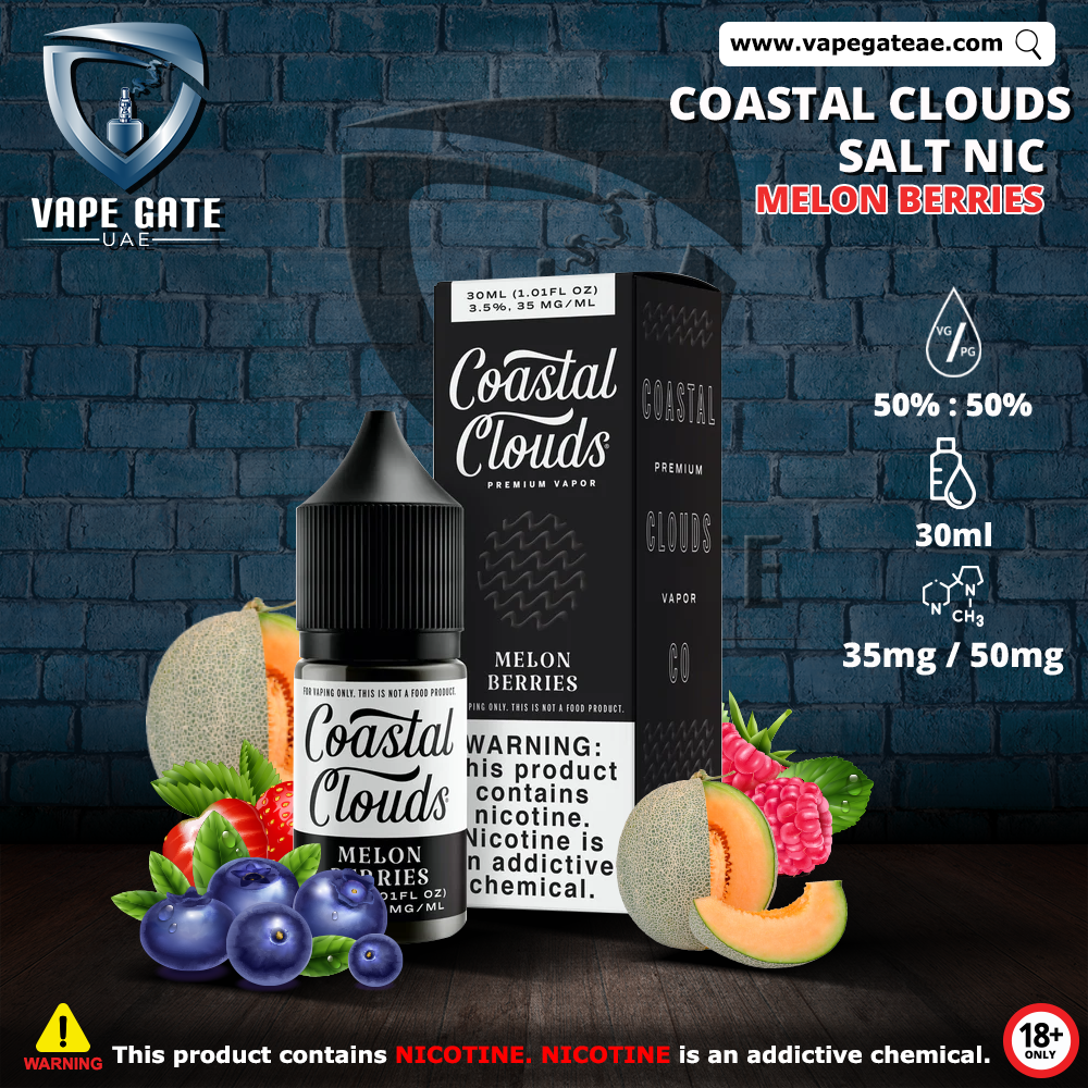 MELON BERRIES - COASTAL CLOUDS 30ML SALTNIC
