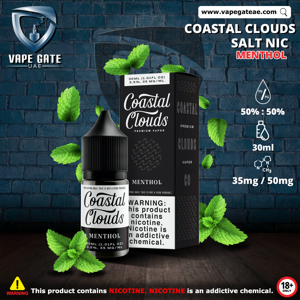 MENTHOL - COASTAL CLOUDS 30ML SALTNIC