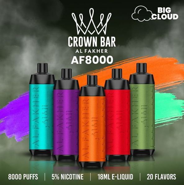 Al Fakher - Crown Bar Disposable Vape (8,000 Puffs)