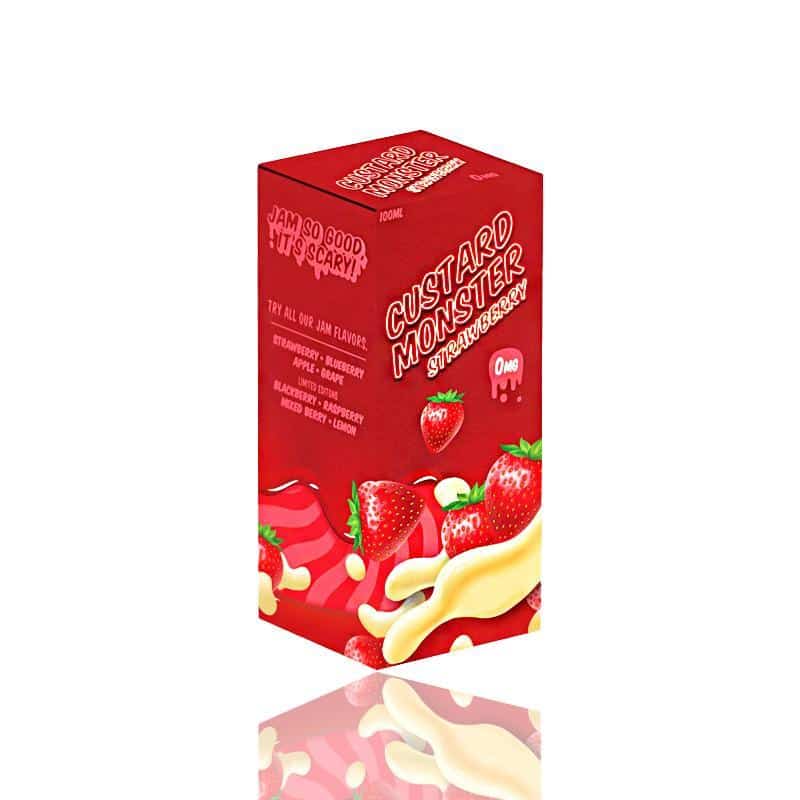 Strawberry Custard Saltnic by Jam Monster
