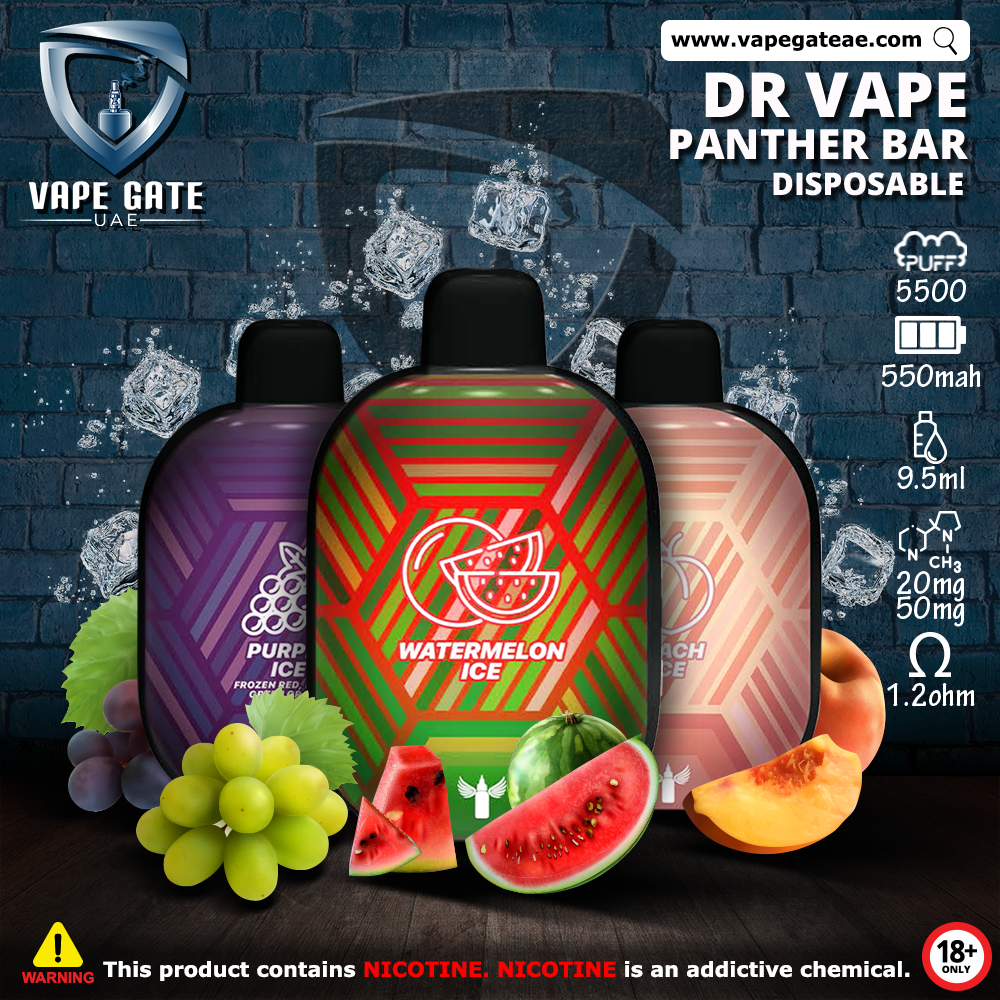 Dr Vapes Panther Bar Rechargeable Disposables vape (5500 Puffs)