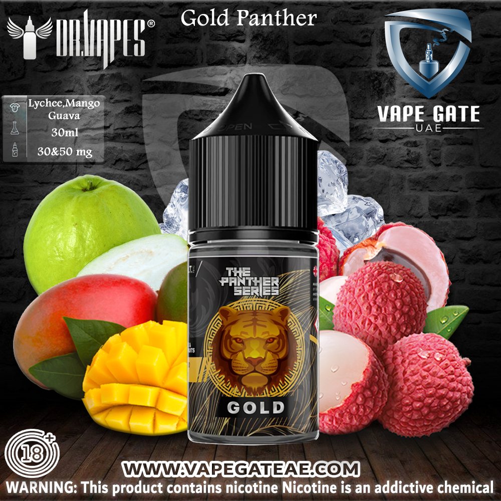 Gold Panther New Recipe 30ml SaltNic by Dr. Vapes