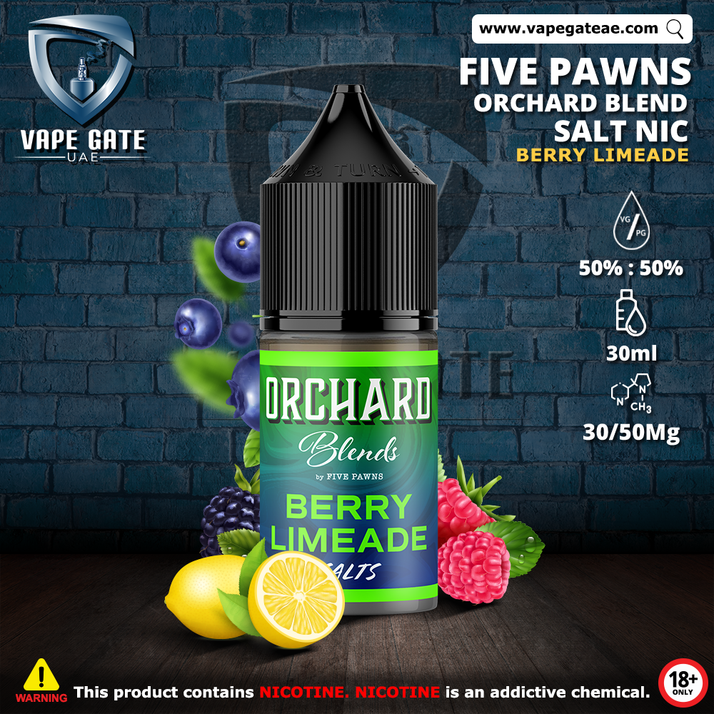 BERRY LIMEADE - ORCHARD BLEND FRUIT SALTNIC BY FIVE PAWNS