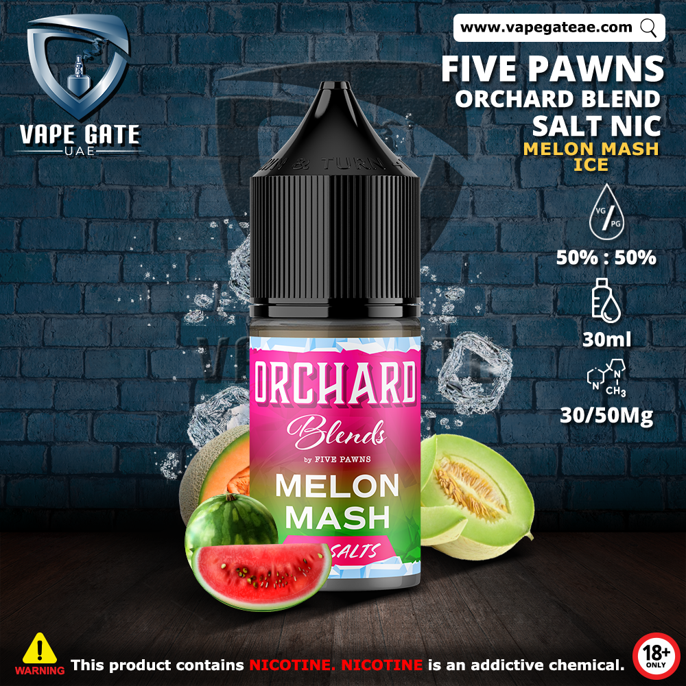 MELON MASH ICE - ORCHARD BLEND FRUIT SALTNIC BY FIVE PAWNS