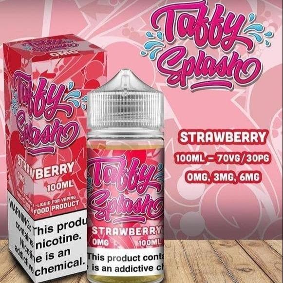 Strawberry Taffy E liquid by Taffy Splash