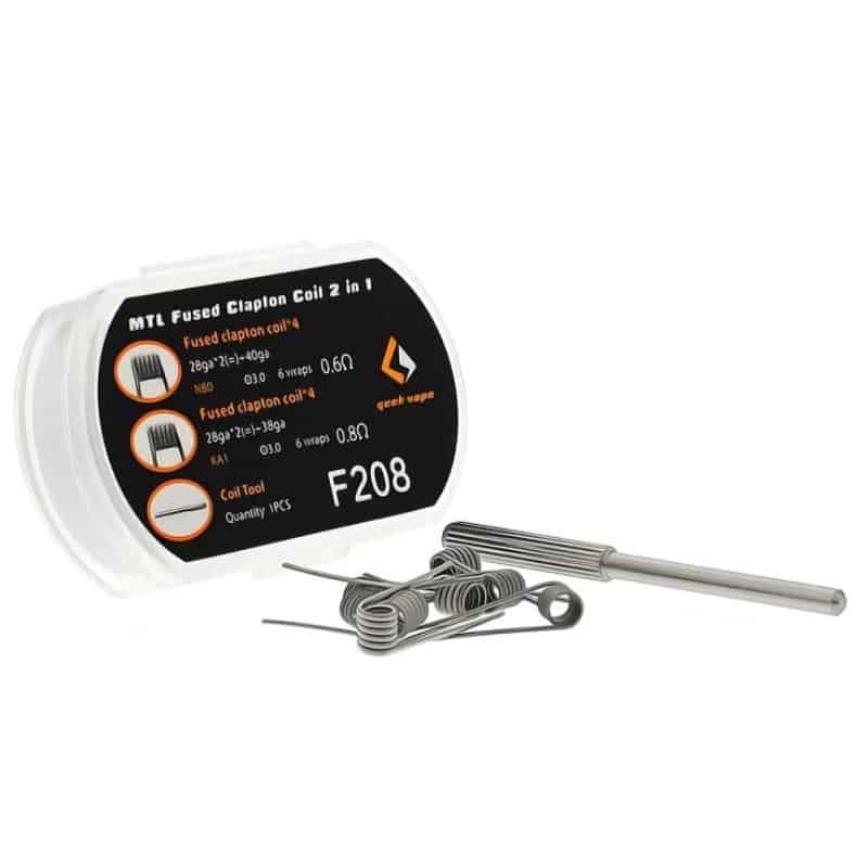 GeekVape F208 MTL Fused Clapton Coil 2 in 1 Coil Kit